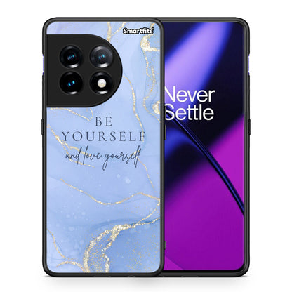Θήκη OnePlus 11 5G Be Yourself από τη Smartfits με σχέδιο στο πίσω μέρος και μαύρο περίβλημα | OnePlus 11 5G Be Yourself Case with Colorful Back and Black Bezels