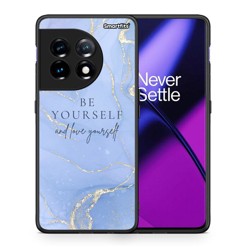 Θήκη OnePlus 11 5G Be Yourself από τη Smartfits με σχέδιο στο πίσω μέρος και μαύρο περίβλημα | OnePlus 11 5G Be Yourself Case with Colorful Back and Black Bezels