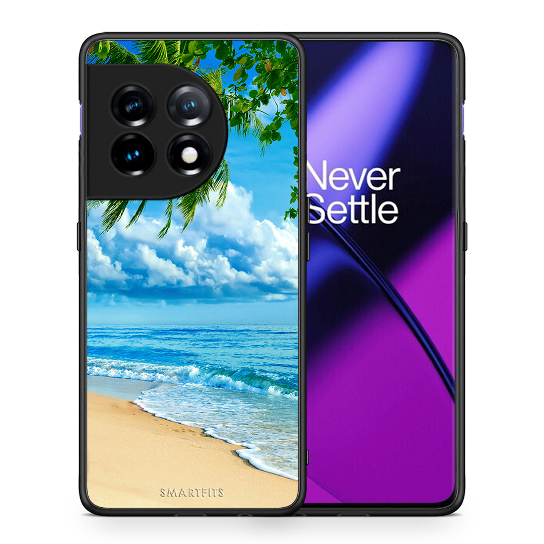 Θήκη OnePlus 11R / ACE 2 5G Beautiful Beach από τη Smartfits με σχέδιο στο πίσω μέρος και μαύρο περίβλημα | OnePlus 11R / ACE 2 5G Beautiful Beach Case with Colorful Back and Black Bezels