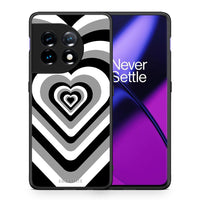 Thumbnail for Θήκη OnePlus 11R / ACE 2 5G Black Hearts από τη Smartfits με σχέδιο στο πίσω μέρος και μαύρο περίβλημα | OnePlus 11R / ACE 2 5G Black Hearts Case with Colorful Back and Black Bezels