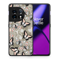 Thumbnail for Θήκη OnePlus 11R / ACE 2 5G Boho Butterflies από τη Smartfits με σχέδιο στο πίσω μέρος και μαύρο περίβλημα | OnePlus 11R / ACE 2 5G Boho Butterflies Case with Colorful Back and Black Bezels