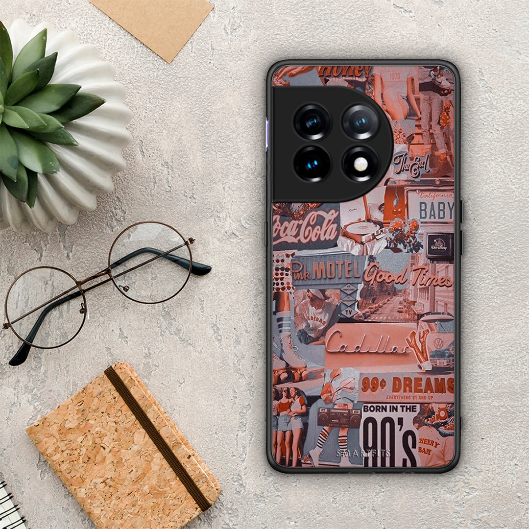 Θήκη OnePlus 11R / ACE 2 5G Born In 90s από τη Smartfits με σχέδιο στο πίσω μέρος και μαύρο περίβλημα | OnePlus 11R / ACE 2 5G Born In 90s Case with Colorful Back and Black Bezels