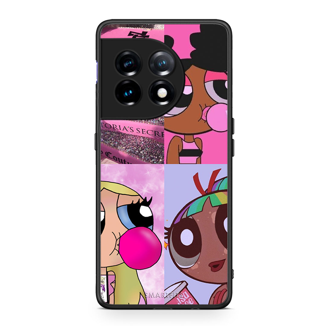 Θήκη OnePlus 11 5G Bubble Girls από τη Smartfits με σχέδιο στο πίσω μέρος και μαύρο περίβλημα | OnePlus 11 5G Bubble Girls Case with Colorful Back and Black Bezels