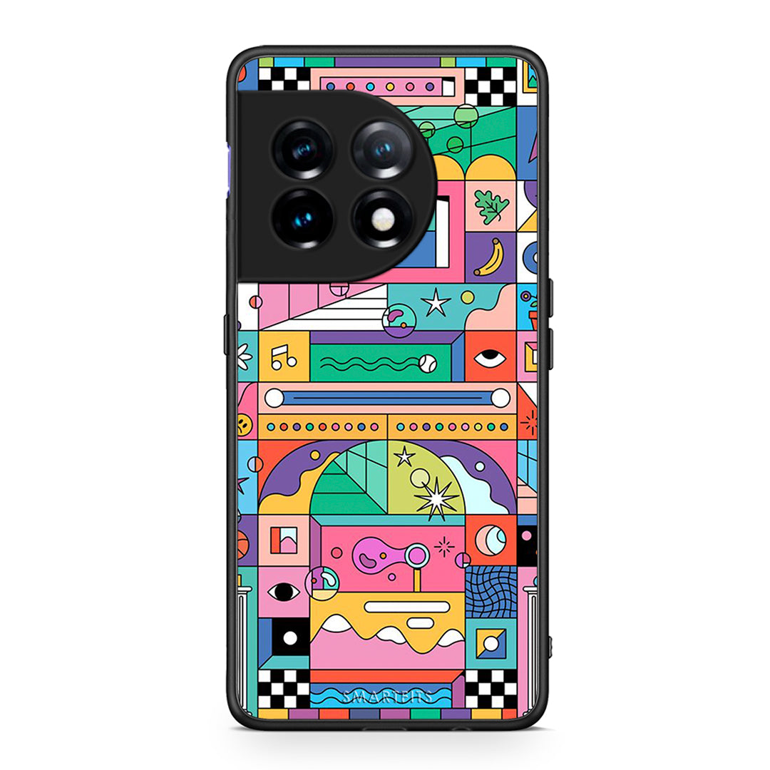 Θήκη OnePlus 11R / ACE 2 5G Bubbles Soap από τη Smartfits με σχέδιο στο πίσω μέρος και μαύρο περίβλημα | OnePlus 11R / ACE 2 5G Bubbles Soap Case with Colorful Back and Black Bezels