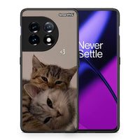 Thumbnail for Θήκη OnePlus 11 5G Cats In Love από τη Smartfits με σχέδιο στο πίσω μέρος και μαύρο περίβλημα | OnePlus 11 5G Cats In Love Case with Colorful Back and Black Bezels