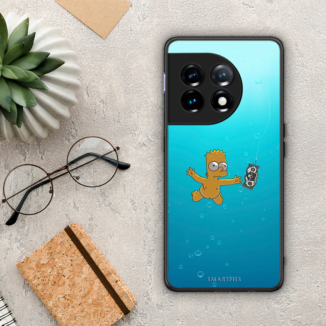 Θήκη OnePlus 11 5G Chasing Money από τη Smartfits με σχέδιο στο πίσω μέρος και μαύρο περίβλημα | OnePlus 11 5G Chasing Money Case with Colorful Back and Black Bezels