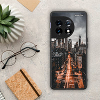 Thumbnail for Θήκη OnePlus 11R / ACE 2 5G City Lights από τη Smartfits με σχέδιο στο πίσω μέρος και μαύρο περίβλημα | OnePlus 11R / ACE 2 5G City Lights Case with Colorful Back and Black Bezels