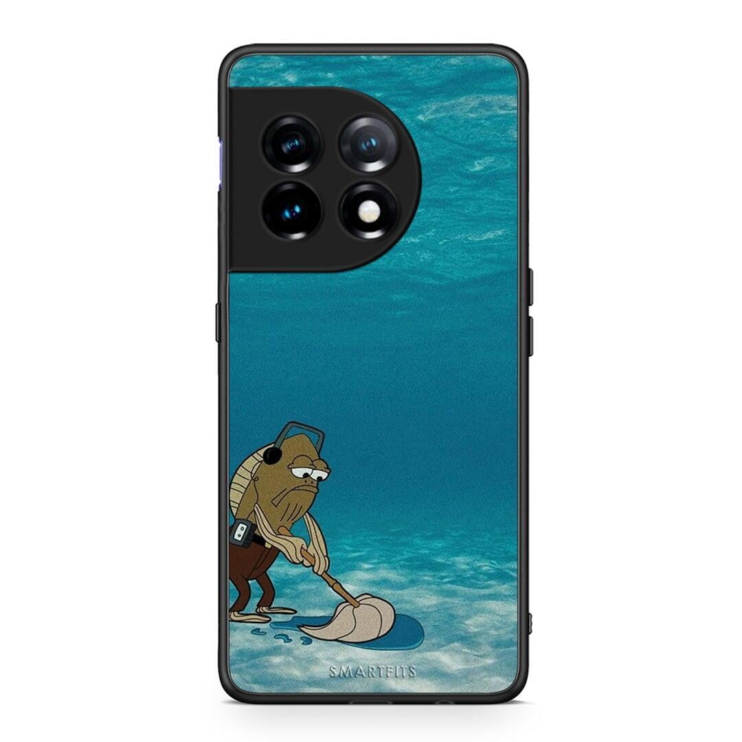 Θήκη OnePlus 11R / ACE 2 5G Clean The Ocean από τη Smartfits με σχέδιο στο πίσω μέρος και μαύρο περίβλημα | OnePlus 11R / ACE 2 5G Clean The Ocean Case with Colorful Back and Black Bezels