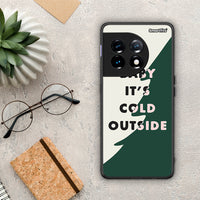 Thumbnail for Θήκη OnePlus 11 5G Cold Outside από τη Smartfits με σχέδιο στο πίσω μέρος και μαύρο περίβλημα | OnePlus 11 5G Cold Outside Case with Colorful Back and Black Bezels