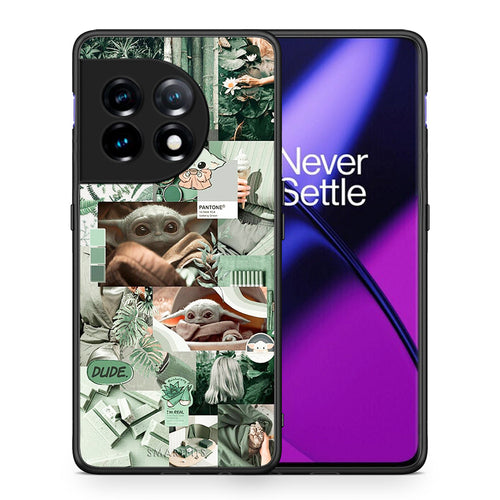 Θήκη OnePlus 11 5G Collage Dude από τη Smartfits με σχέδιο στο πίσω μέρος και μαύρο περίβλημα | OnePlus 11 5G Collage Dude Case with Colorful Back and Black Bezels