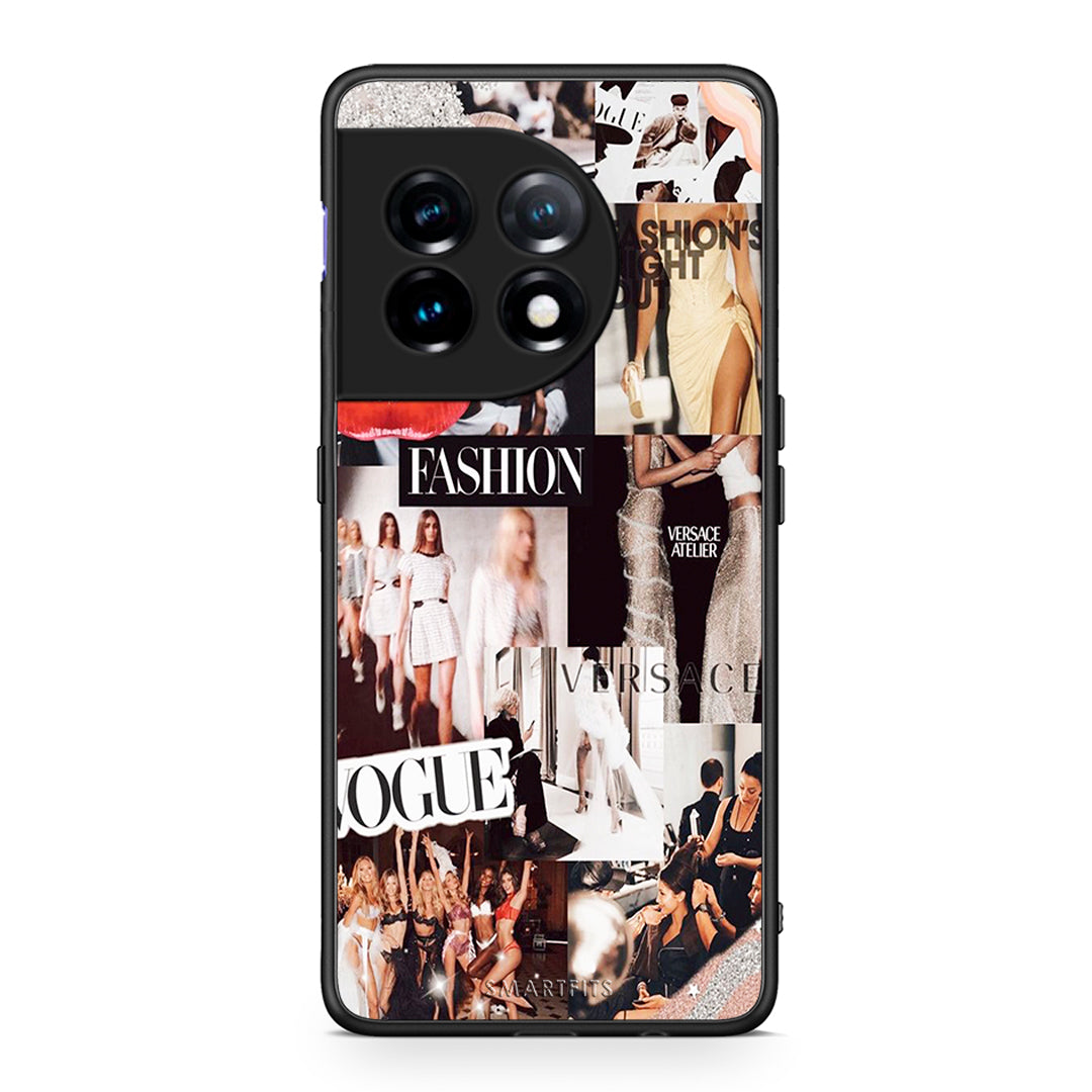 Θήκη OnePlus 11R / ACE 2 5G Collage Fashion από τη Smartfits με σχέδιο στο πίσω μέρος και μαύρο περίβλημα | OnePlus 11R / ACE 2 5G Collage Fashion Case with Colorful Back and Black Bezels