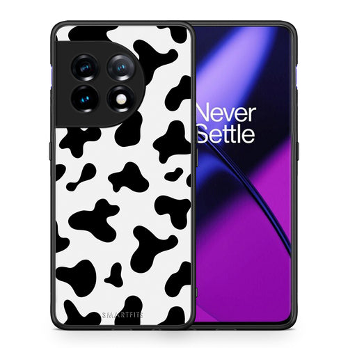 Θήκη OnePlus 11R / ACE 2 5G Cow Print από τη Smartfits με σχέδιο στο πίσω μέρος και μαύρο περίβλημα | OnePlus 11R / ACE 2 5G Cow Print Case with Colorful Back and Black Bezels