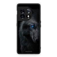 Thumbnail for Θήκη OnePlus 11 5G Dark Wolf από τη Smartfits με σχέδιο στο πίσω μέρος και μαύρο περίβλημα | OnePlus 11 5G Dark Wolf Case with Colorful Back and Black Bezels