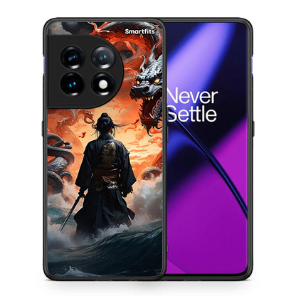 Θήκη OnePlus 11R / ACE 2 5G Dragons Fight από τη Smartfits με σχέδιο στο πίσω μέρος και μαύρο περίβλημα | OnePlus 11R / ACE 2 5G Dragons Fight Case with Colorful Back and Black Bezels