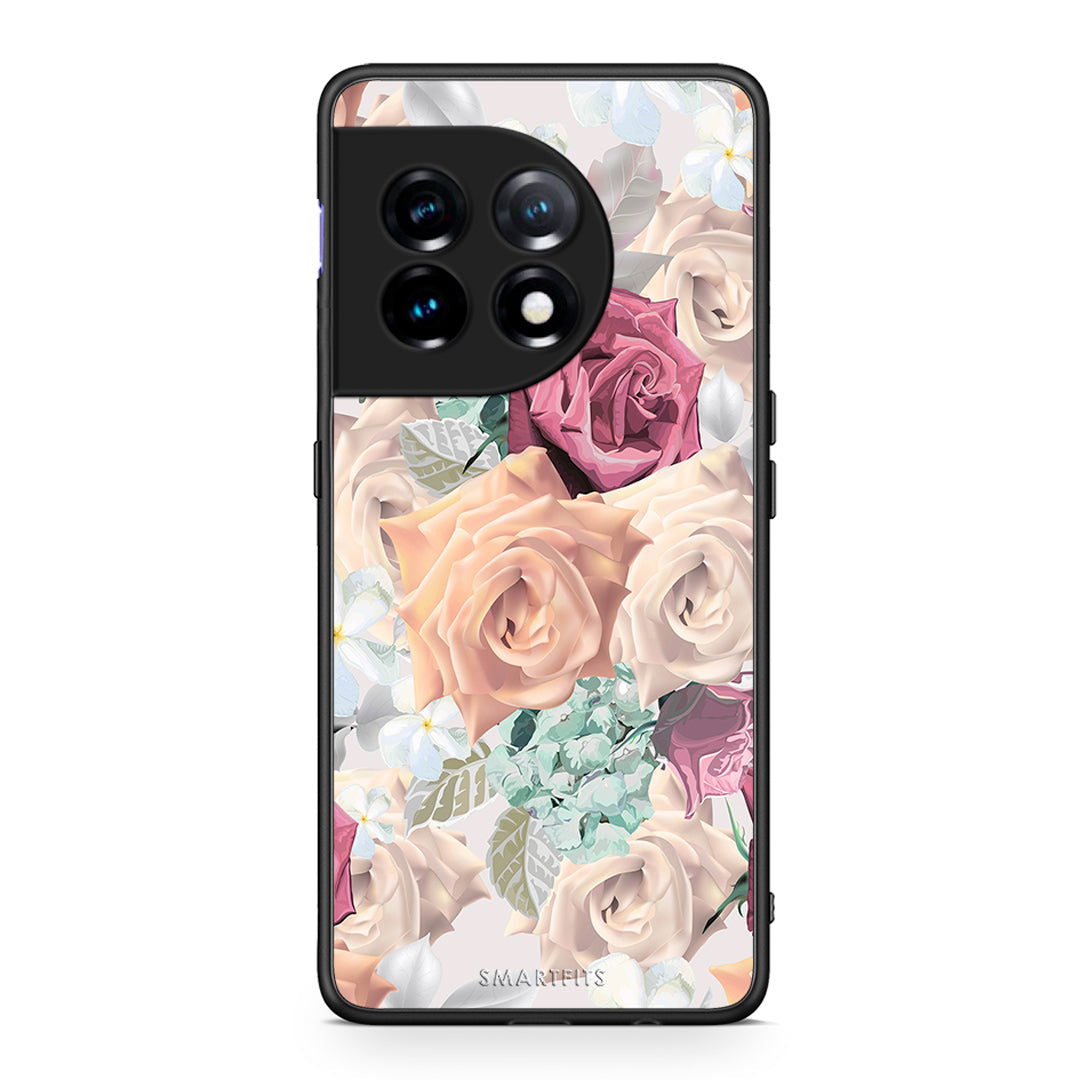 Θήκη OnePlus 11 5G Floral Bouquet από τη Smartfits με σχέδιο στο πίσω μέρος και μαύρο περίβλημα | OnePlus 11 5G Floral Bouquet Case with Colorful Back and Black Bezels