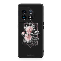 Thumbnail for Θήκη OnePlus 11 5G Flower Frame από τη Smartfits με σχέδιο στο πίσω μέρος και μαύρο περίβλημα | OnePlus 11 5G Flower Frame Case with Colorful Back and Black Bezels