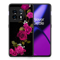 Thumbnail for Θήκη OnePlus 11R / ACE 2 5G Flower Red Roses από τη Smartfits με σχέδιο στο πίσω μέρος και μαύρο περίβλημα | OnePlus 11R / ACE 2 5G Flower Red Roses Case with Colorful Back and Black Bezels