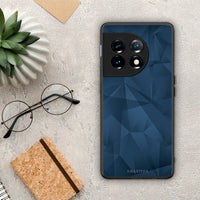 Thumbnail for Θήκη OnePlus 11 5G Geometric Blue Abstract από τη Smartfits με σχέδιο στο πίσω μέρος και μαύρο περίβλημα | OnePlus 11 5G Geometric Blue Abstract Case with Colorful Back and Black Bezels