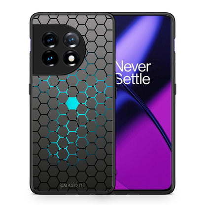 Θήκη OnePlus 11R / ACE 2 5G Geometric Hexagonal από τη Smartfits με σχέδιο στο πίσω μέρος και μαύρο περίβλημα | OnePlus 11R / ACE 2 5G Geometric Hexagonal Case with Colorful Back and Black Bezels