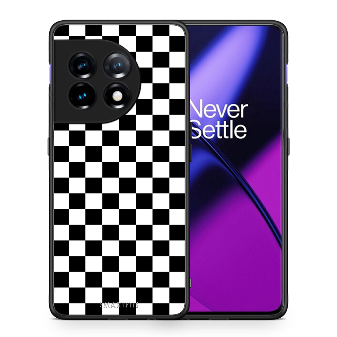 Θήκη OnePlus 11R / ACE 2 5G Geometric Squares από τη Smartfits με σχέδιο στο πίσω μέρος και μαύρο περίβλημα | OnePlus 11R / ACE 2 5G Geometric Squares Case with Colorful Back and Black Bezels