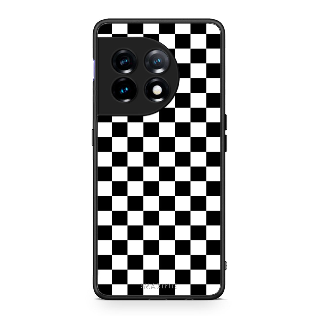 Θήκη OnePlus 11R / ACE 2 5G Geometric Squares από τη Smartfits με σχέδιο στο πίσω μέρος και μαύρο περίβλημα | OnePlus 11R / ACE 2 5G Geometric Squares Case with Colorful Back and Black Bezels