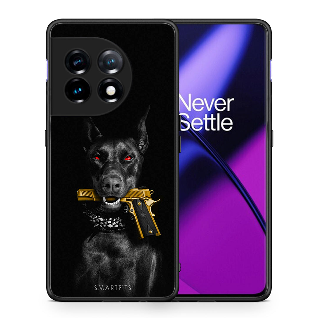 Θήκη OnePlus 11 5G Golden Gun από τη Smartfits με σχέδιο στο πίσω μέρος και μαύρο περίβλημα | OnePlus 11 5G Golden Gun Case with Colorful Back and Black Bezels