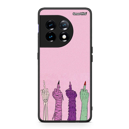 Θήκη OnePlus 11 5G Halloween Be A Lady από τη Smartfits με σχέδιο στο πίσω μέρος και μαύρο περίβλημα | OnePlus 11 5G Halloween Be A Lady Case with Colorful Back and Black Bezels