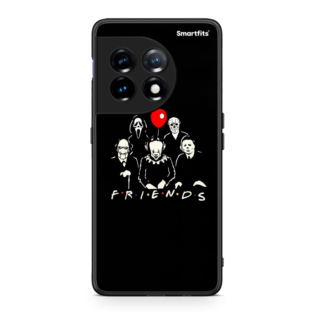 Θήκη OnePlus 11 5G Halloween Friends από τη Smartfits με σχέδιο στο πίσω μέρος και μαύρο περίβλημα | OnePlus 11 5G Halloween Friends Case with Colorful Back and Black Bezels