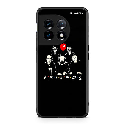 Θήκη OnePlus 11R / ACE 2 5G Halloween Friends από τη Smartfits με σχέδιο στο πίσω μέρος και μαύρο περίβλημα | OnePlus 11R / ACE 2 5G Halloween Friends Case with Colorful Back and Black Bezels