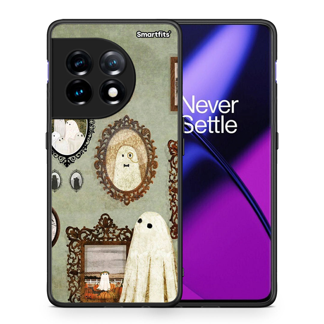 Θήκη OnePlus 11 5G Halloween Ghost Season από τη Smartfits με σχέδιο στο πίσω μέρος και μαύρο περίβλημα | OnePlus 11 5G Halloween Ghost Season Case with Colorful Back and Black Bezels