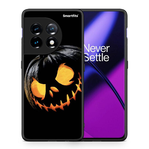 Θήκη OnePlus 11R / ACE 2 5G Halloween Scary Pumpkin από τη Smartfits με σχέδιο στο πίσω μέρος και μαύρο περίβλημα | OnePlus 11R / ACE 2 5G Halloween Scary Pumpkin Case with Colorful Back and Black Bezels