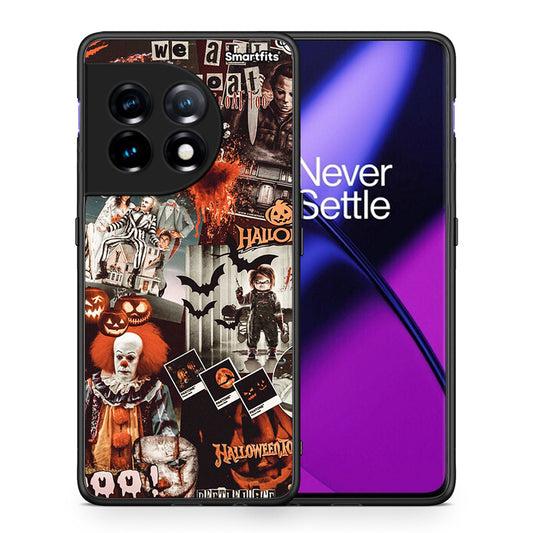 Θήκη OnePlus 11R / ACE 2 5G Halloween Spooky Season από τη Smartfits με σχέδιο στο πίσω μέρος και μαύρο περίβλημα | OnePlus 11R / ACE 2 5G Halloween Spooky Season Case with Colorful Back and Black Bezels