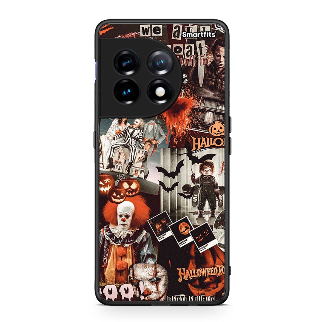 Θήκη OnePlus 11R / ACE 2 5G Halloween Spooky Season από τη Smartfits με σχέδιο στο πίσω μέρος και μαύρο περίβλημα | OnePlus 11R / ACE 2 5G Halloween Spooky Season Case with Colorful Back and Black Bezels