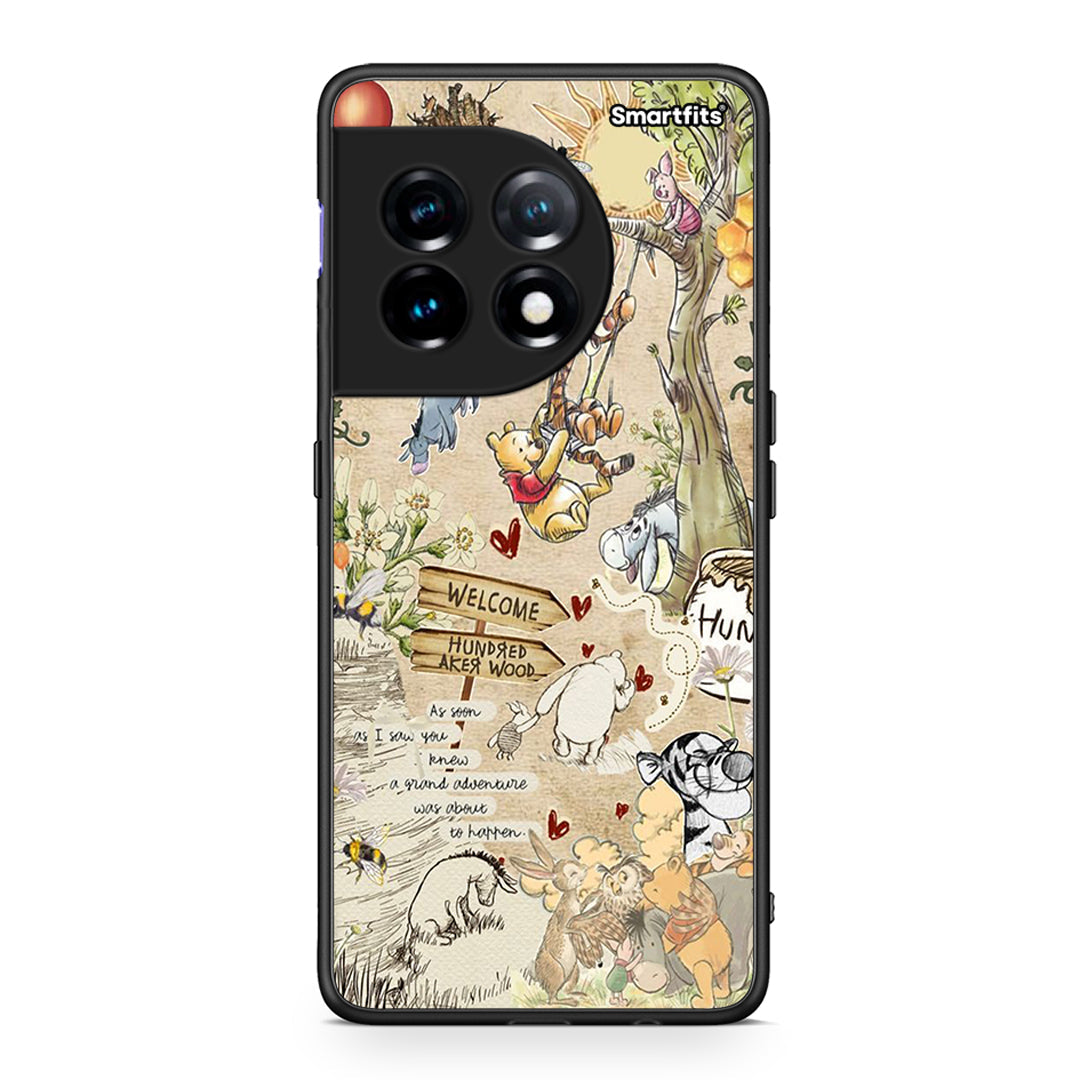 Θήκη OnePlus 11 5G Happy Friends από τη Smartfits με σχέδιο στο πίσω μέρος και μαύρο περίβλημα | OnePlus 11 5G Happy Friends Case with Colorful Back and Black Bezels