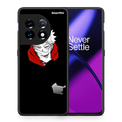 Θήκη OnePlus 11 5G Itadori Anime από τη Smartfits με σχέδιο στο πίσω μέρος και μαύρο περίβλημα | OnePlus 11 5G Itadori Anime Case with Colorful Back and Black Bezels