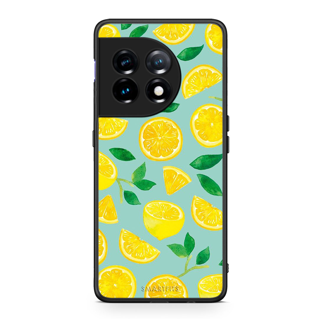 Θήκη OnePlus 11R / ACE 2 5G Lemons από τη Smartfits με σχέδιο στο πίσω μέρος και μαύρο περίβλημα | OnePlus 11R / ACE 2 5G Lemons Case with Colorful Back and Black Bezels