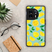 Thumbnail for Θήκη OnePlus 11R / ACE 2 5G Lemons από τη Smartfits με σχέδιο στο πίσω μέρος και μαύρο περίβλημα | OnePlus 11R / ACE 2 5G Lemons Case with Colorful Back and Black Bezels