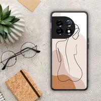 Thumbnail for Θήκη OnePlus 11 5G LineArt Woman από τη Smartfits με σχέδιο στο πίσω μέρος και μαύρο περίβλημα | OnePlus 11 5G LineArt Woman Case with Colorful Back and Black Bezels