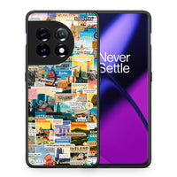 Thumbnail for Θήκη OnePlus 11 5G Live To Travel από τη Smartfits με σχέδιο στο πίσω μέρος και μαύρο περίβλημα | OnePlus 11 5G Live To Travel Case with Colorful Back and Black Bezels