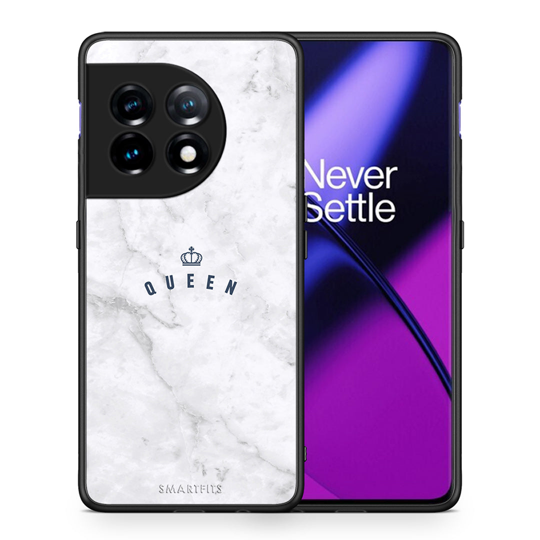 Θήκη OnePlus 11R / ACE 2 5G Marble Queen από τη Smartfits με σχέδιο στο πίσω μέρος και μαύρο περίβλημα | OnePlus 11R / ACE 2 5G Marble Queen Case with Colorful Back and Black Bezels