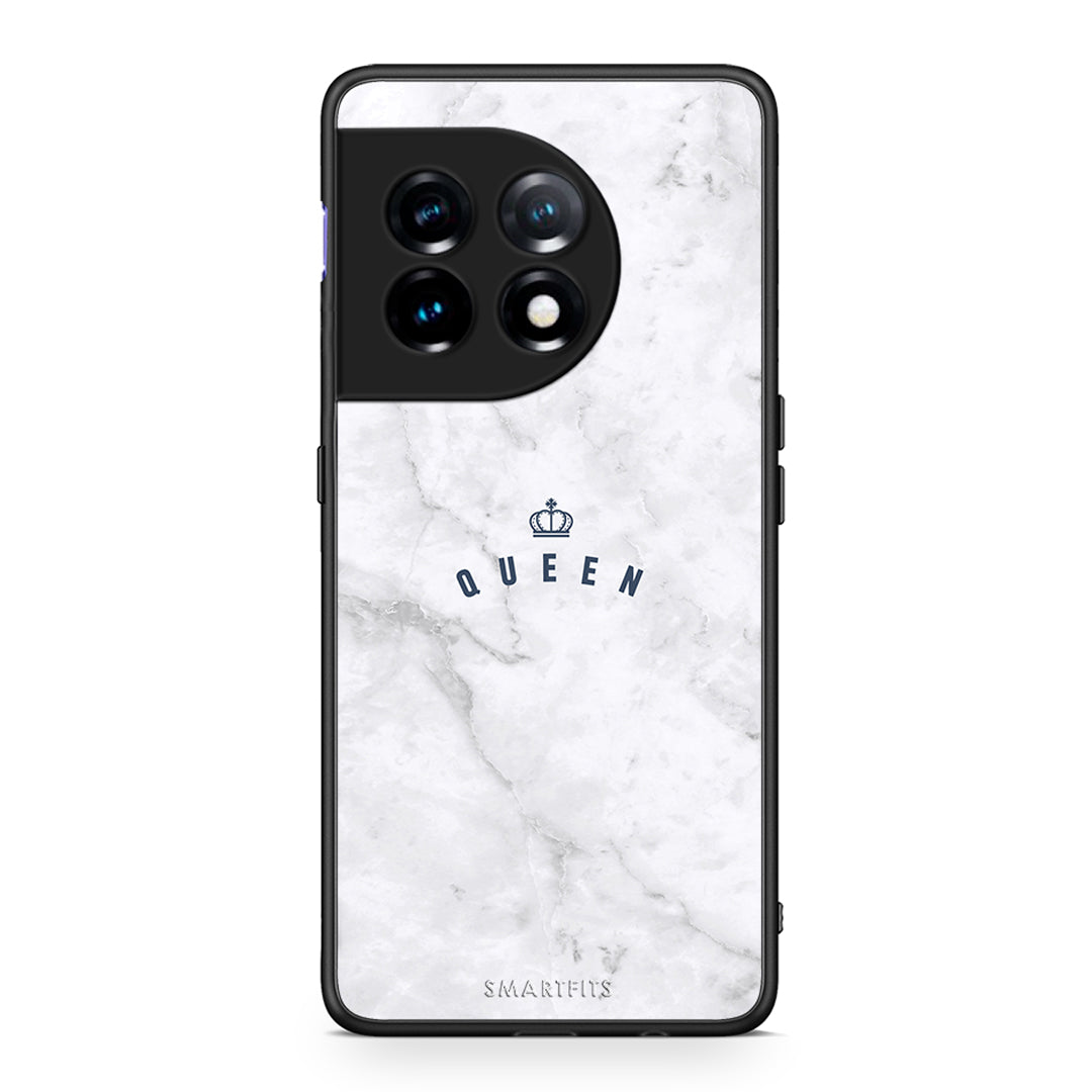 Θήκη OnePlus 11 5G Marble Queen από τη Smartfits με σχέδιο στο πίσω μέρος και μαύρο περίβλημα | OnePlus 11 5G Marble Queen Case with Colorful Back and Black Bezels