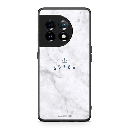 Θήκη OnePlus 11 5G Marble Queen από τη Smartfits με σχέδιο στο πίσω μέρος και μαύρο περίβλημα | OnePlus 11 5G Marble Queen Case with Colorful Back and Black Bezels