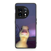 Thumbnail for Θήκη OnePlus 11 5G Meme Duck από τη Smartfits με σχέδιο στο πίσω μέρος και μαύρο περίβλημα | OnePlus 11 5G Meme Duck Case with Colorful Back and Black Bezels