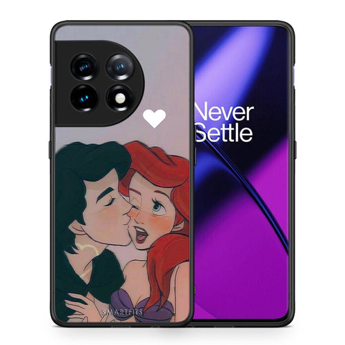 Θήκη OnePlus 11 5G Mermaid Couple από τη Smartfits με σχέδιο στο πίσω μέρος και μαύρο περίβλημα | OnePlus 11 5G Mermaid Couple Case with Colorful Back and Black Bezels