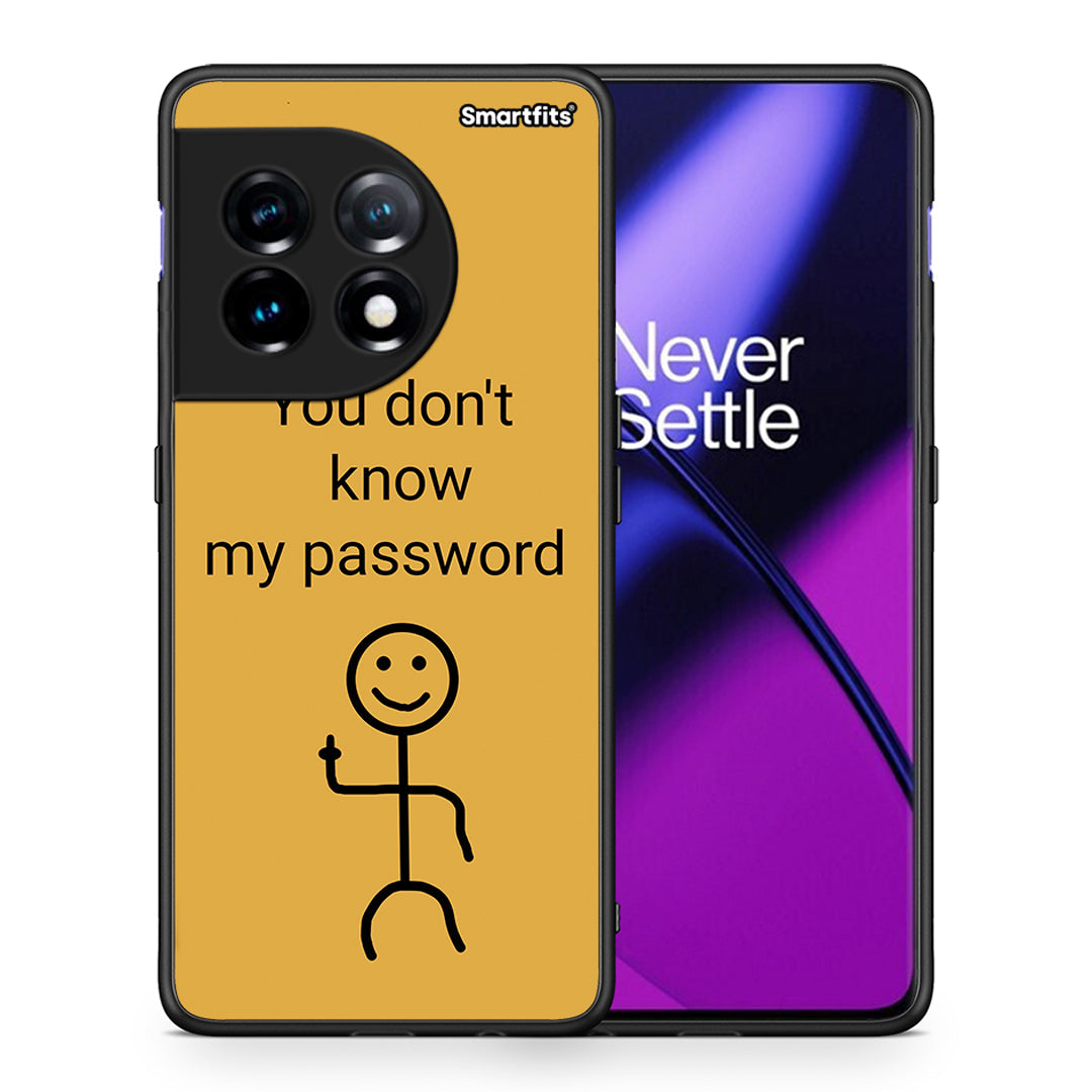 Θήκη OnePlus 11R / ACE 2 5G My Password από τη Smartfits με σχέδιο στο πίσω μέρος και μαύρο περίβλημα | OnePlus 11R / ACE 2 5G My Password Case with Colorful Back and Black Bezels