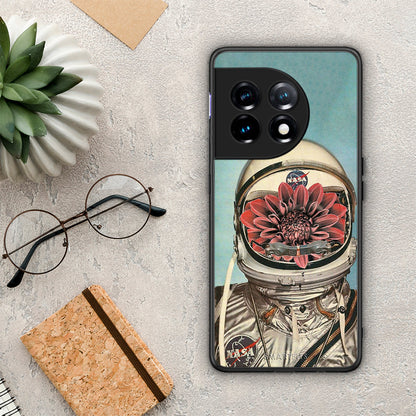 Θήκη OnePlus 11 5G Nasa Bloom από τη Smartfits με σχέδιο στο πίσω μέρος και μαύρο περίβλημα | OnePlus 11 5G Nasa Bloom Case with Colorful Back and Black Bezels