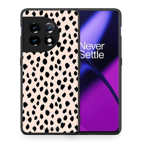 Θήκη OnePlus 11 5G New Polka Dots από τη Smartfits με σχέδιο στο πίσω μέρος και μαύρο περίβλημα | OnePlus 11 5G New Polka Dots Case with Colorful Back and Black Bezels