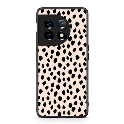 Θήκη OnePlus 11 5G New Polka Dots από τη Smartfits με σχέδιο στο πίσω μέρος και μαύρο περίβλημα | OnePlus 11 5G New Polka Dots Case with Colorful Back and Black Bezels