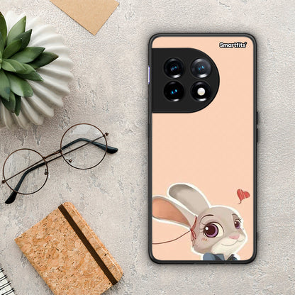 Θήκη OnePlus 11R / ACE 2 5G Nick Wilde And Judy Hopps Love 2 από τη Smartfits με σχέδιο στο πίσω μέρος και μαύρο περίβλημα | OnePlus 11R / ACE 2 5G Nick Wilde And Judy Hopps Love 2 Case with Colorful Back and Black Bezels