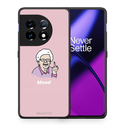 Θήκη OnePlus 11 5G PopArt Mood από τη Smartfits με σχέδιο στο πίσω μέρος και μαύρο περίβλημα | OnePlus 11 5G PopArt Mood Case with Colorful Back and Black Bezels